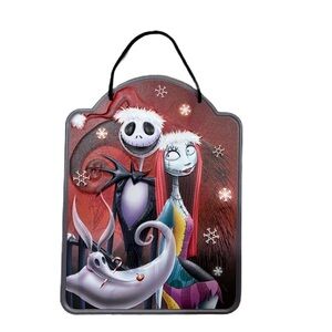 Nightmare Before Christmas Hanging Decor NEW Metal Sign Disney Zero Jack